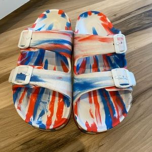 Red White & Blue Sandals